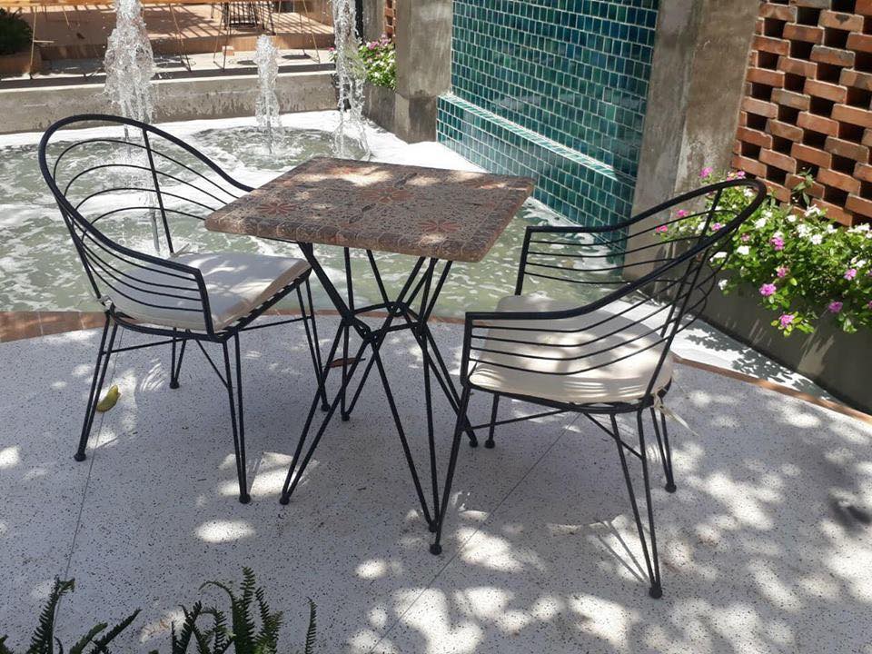 bàn ghế sắt cho quán cafe đẹp