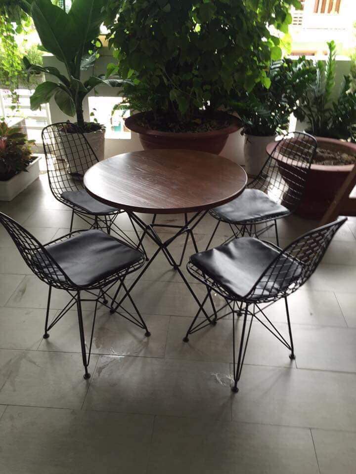 bàn ghế sắt cho quán cafe giá rẻ