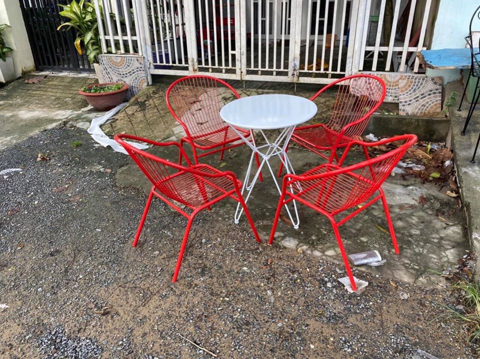 bàn ghế sắt ngoài trời đẹp