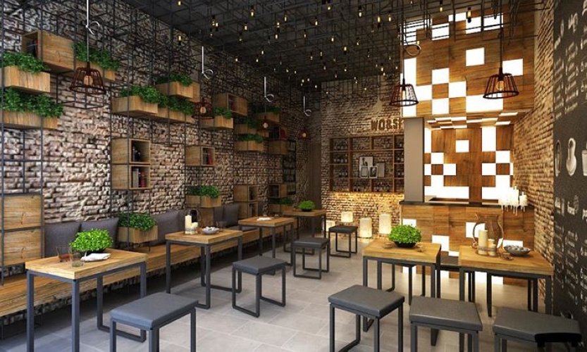 setup nội thất quán cafe độc đáo
